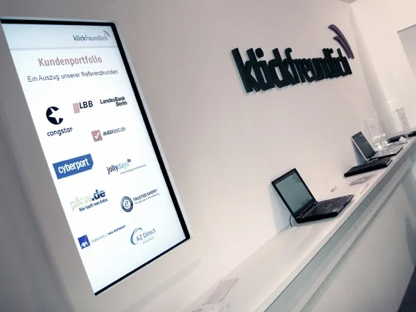 Fig. 1: Trade show booth at DMEXCO