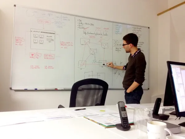 Fig. 1: Office in the Rheinauhafen harbor