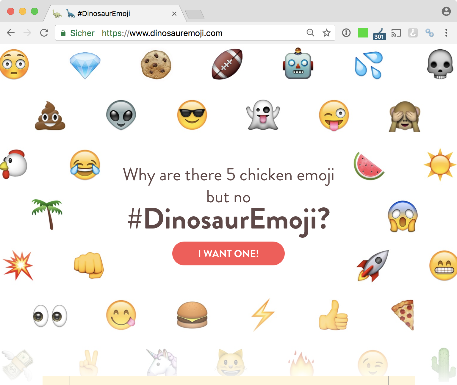 Of course, the Internet immediately corrected me: chickens are technically dinosaurs too. My mistake!