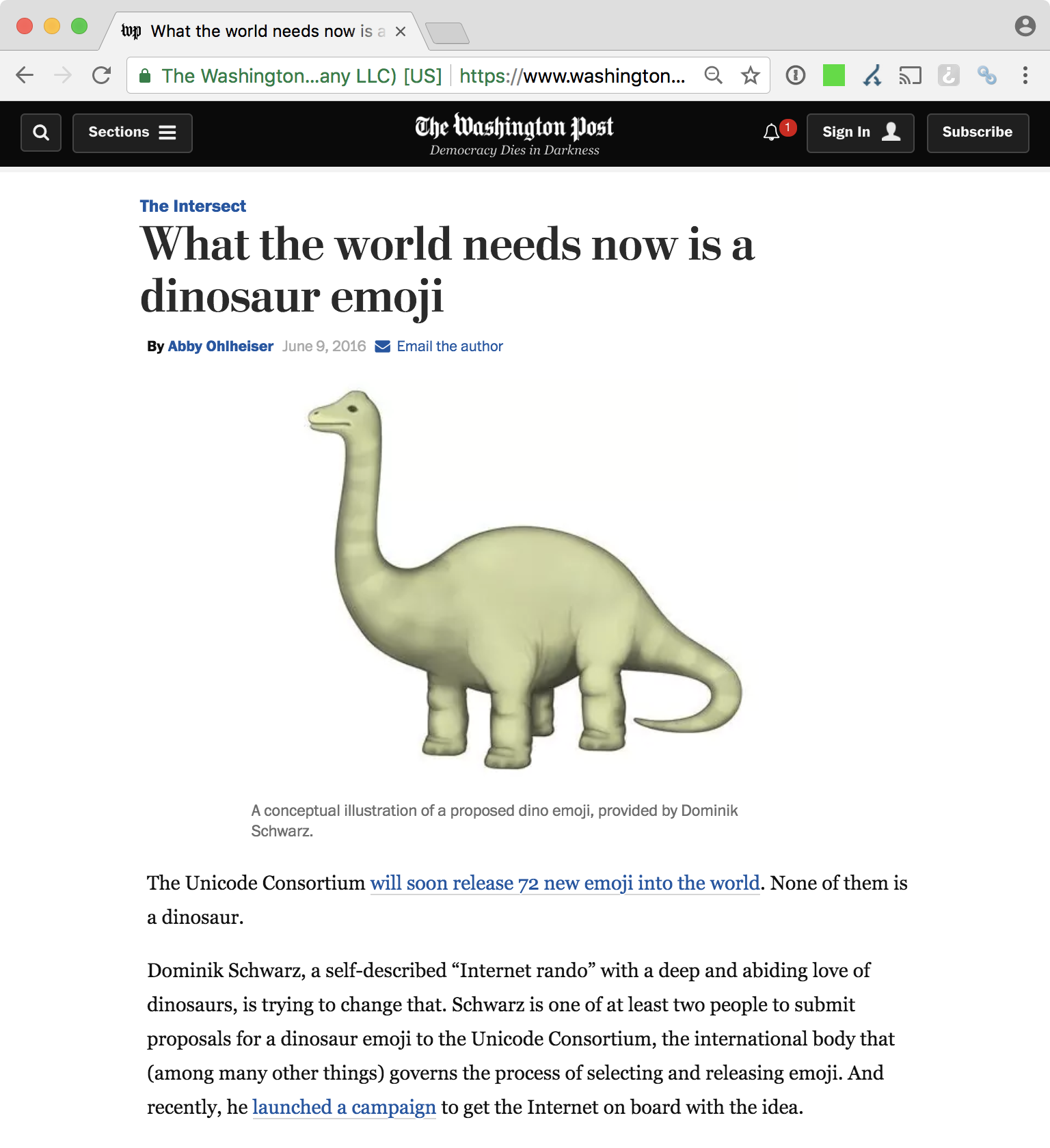 Let's not beat around the bush: I am really, genuinely thrilled about this article in the Washington Post.
