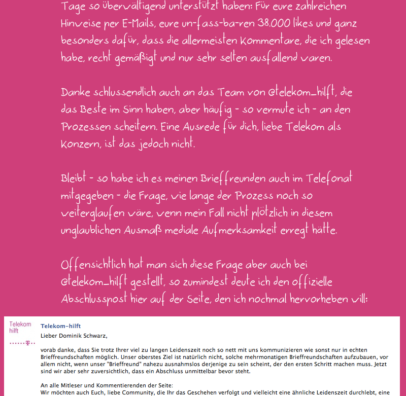 Telekom kündigen: Update 4