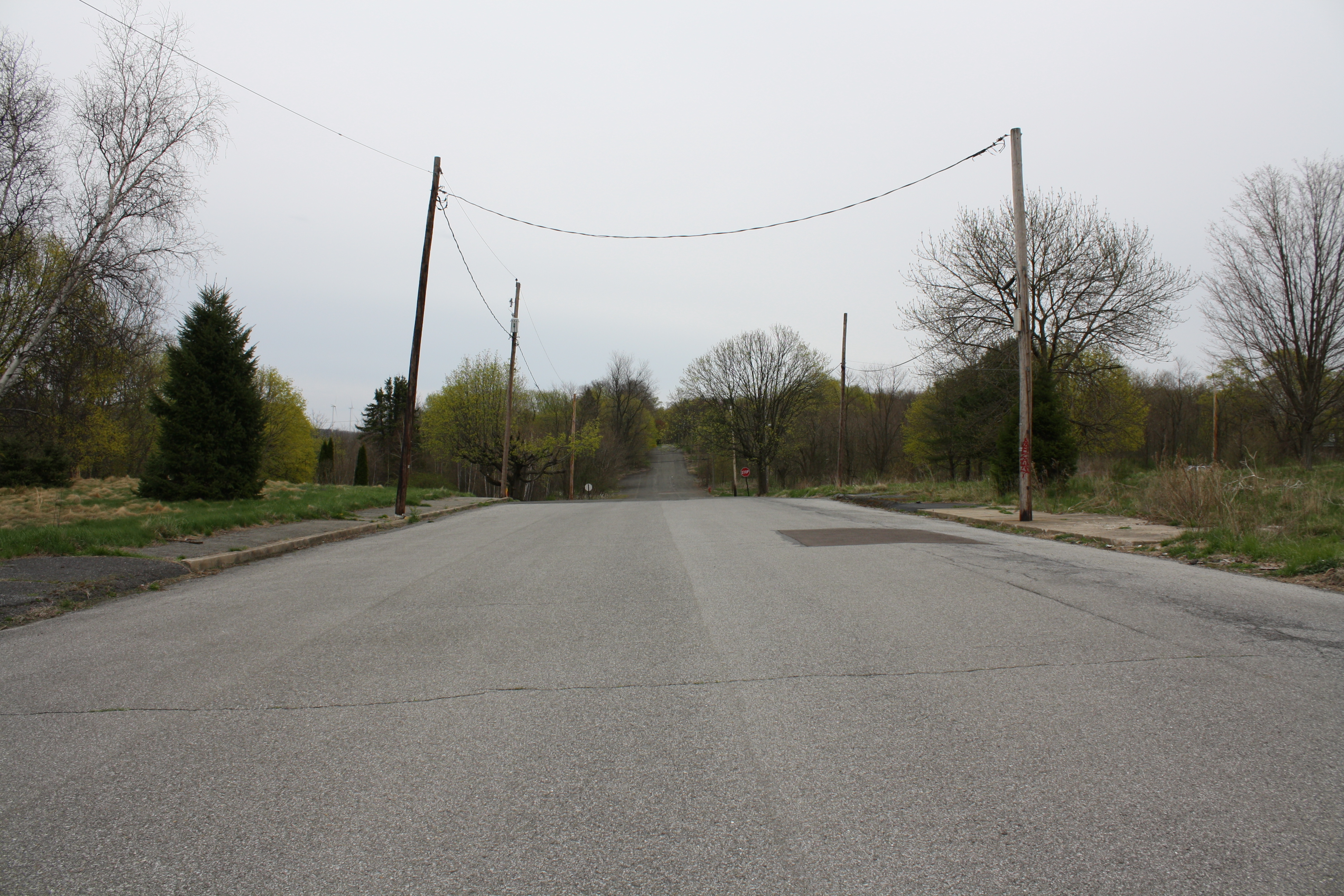 A handful of residents still live here — and they have electricity.